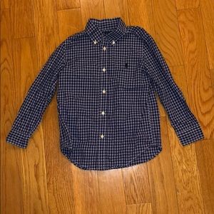 Ralph Lauren blue plaid button down 5